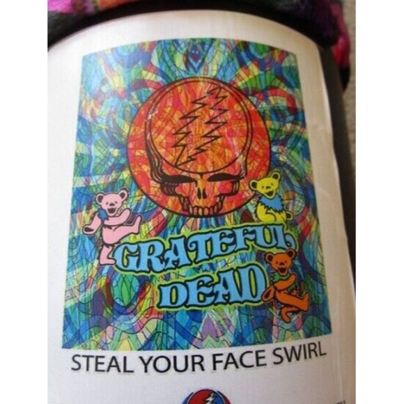 New Psychedelic Grateful Dead Plush Fleece Throw Gift Blanket Steal Your Face - Picture 2 of 3